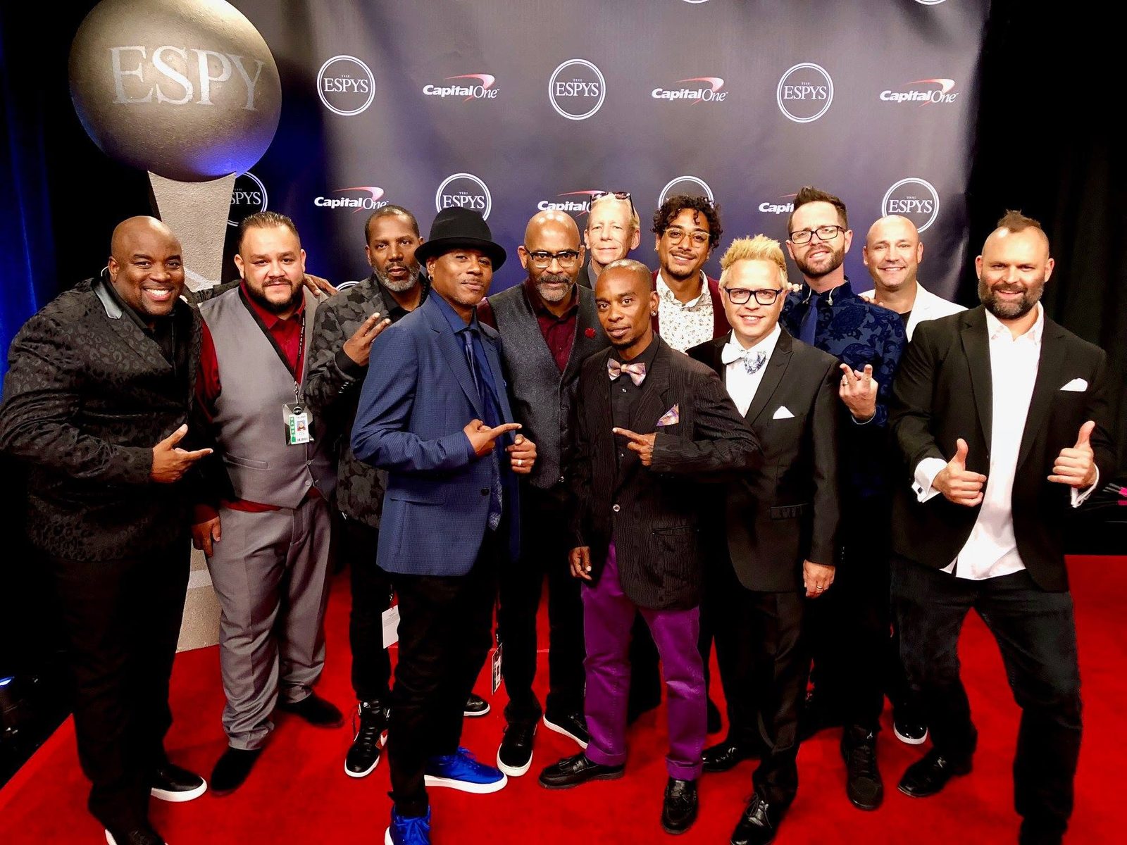 The House of Vibe All-Stars on the ESPYS red carpet